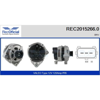 Alternatore RECOFICIAL REC2015266.0