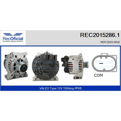 Alternatore RECOFICIAL REC2015286.1