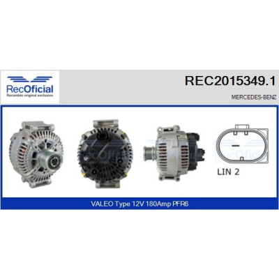 Alternatore RECOFICIAL REC2015349.1