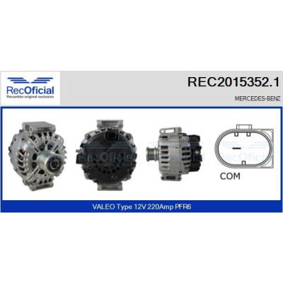 Alternatore RECOFICIAL REC2015352.1