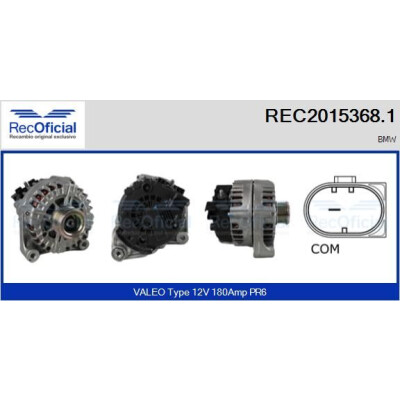 Alternatore RECOFICIAL REC2015368.1