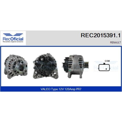 Alternatore RECOFICIAL REC2015391.1