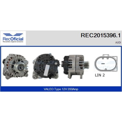 Alternatore RECOFICIAL REC2015396.1