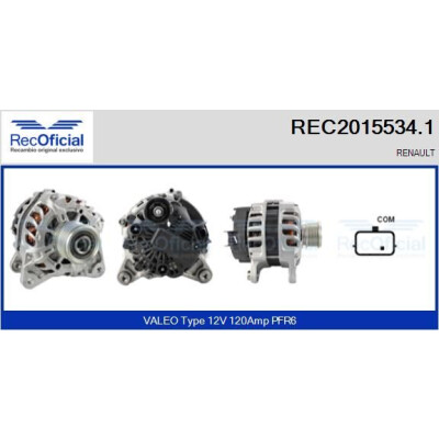 Alternatore RECOFICIAL REC2015534.1