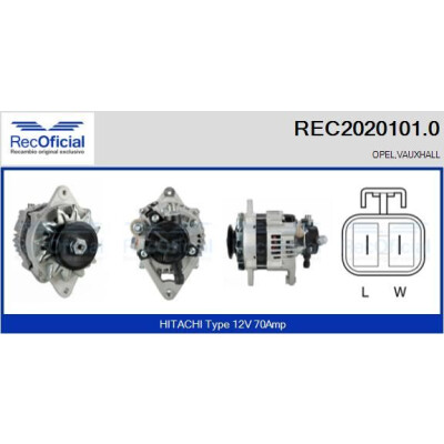 Alternatore RECOFICIAL REC2020101.0