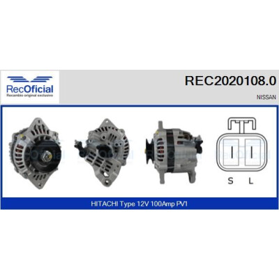 Alternatore RECOFICIAL REC2020108.0