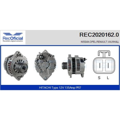 Alternatore RECOFICIAL REC2020162.0