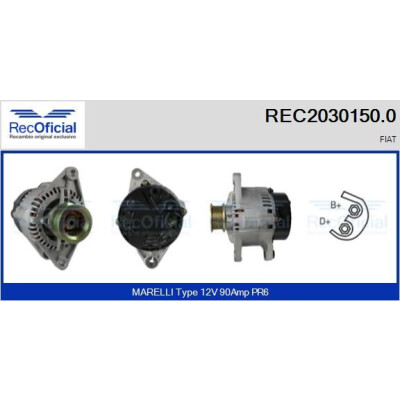 Alternatore RECOFICIAL REC2030150.0