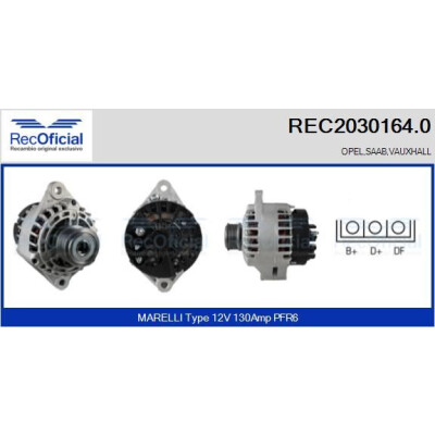 Alternatore RECOFICIAL REC2030164.0