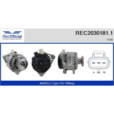 Alternatore RECOFICIAL REC2030181.1