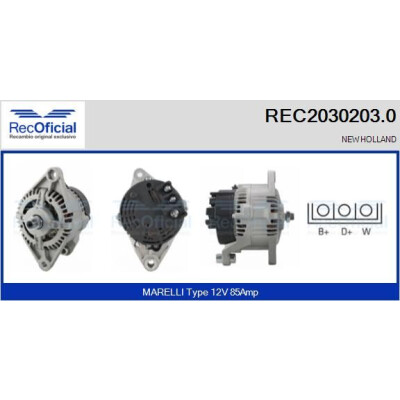 Alternatore RECOFICIAL REC2030203.0
