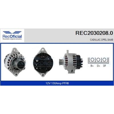 Alternatore RECOFICIAL REC2030208.0
