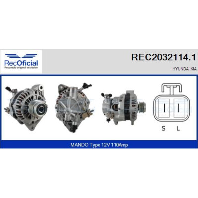 Alternatore RECOFICIAL REC2032114.1