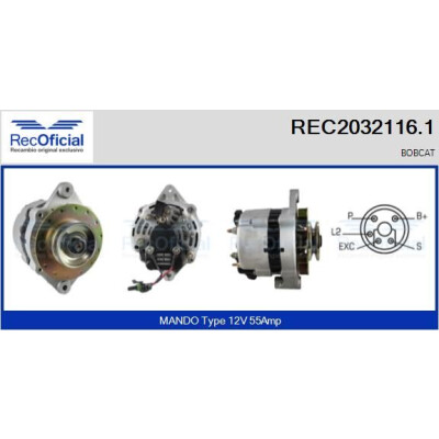 Alternatore RECOFICIAL REC2032116.1