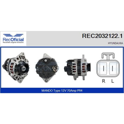 Alternatore RECOFICIAL REC2032122.1