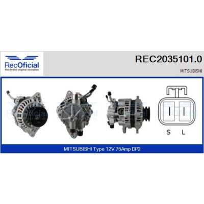 Alternatore RECOFICIAL REC2035101.0