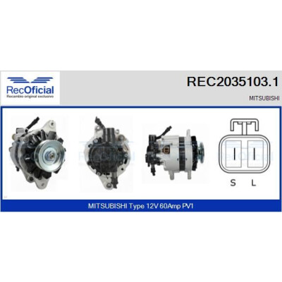 Alternatore RECOFICIAL REC2035103.1