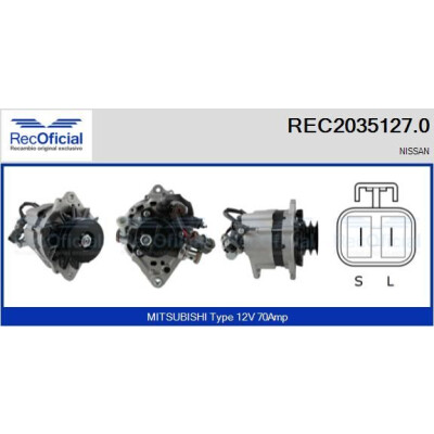Alternatore RECOFICIAL REC2035127.0