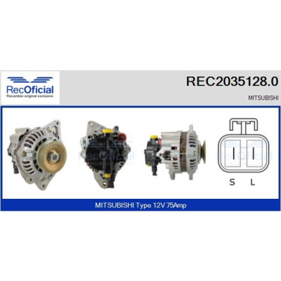 Alternatore RECOFICIAL REC2035128.0