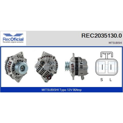 Alternatore RECOFICIAL REC2035130.0