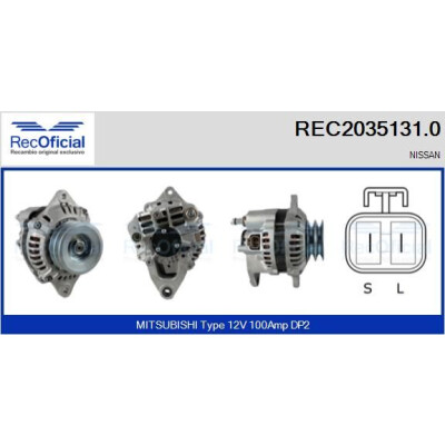 Alternatore RECOFICIAL REC2035131.0