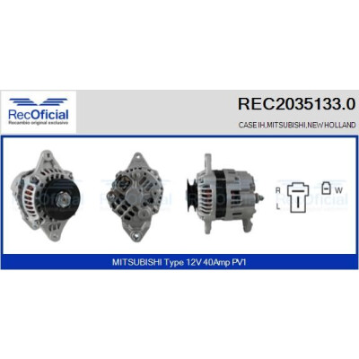 Alternatore RECOFICIAL REC2035133.0