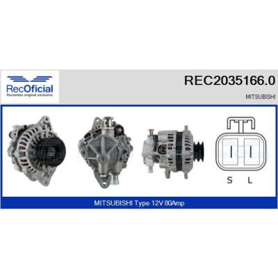 Alternatore RECOFICIAL REC2035166.0