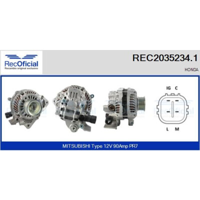 Alternatore RECOFICIAL REC2035234.1