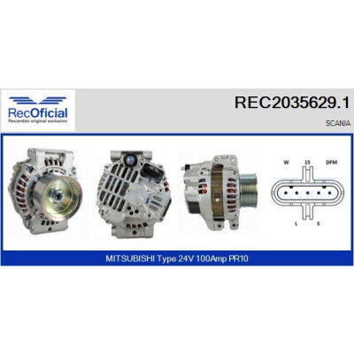 Alternatore RECOFICIAL REC2035629.1