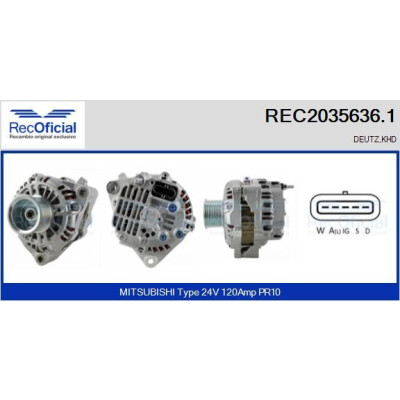 Alternatore RECOFICIAL REC2035636.1