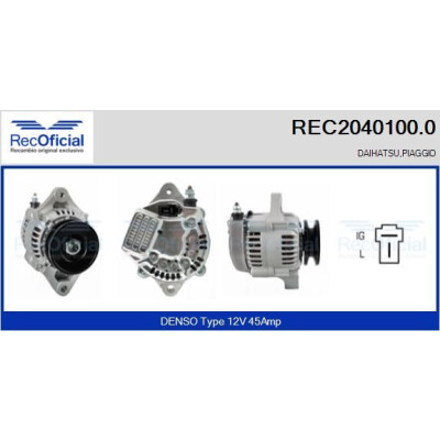 Alternatore RECOFICIAL REC2040100.0