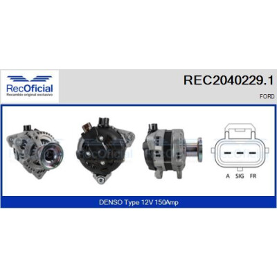 Alternatore RECOFICIAL REC2040229.1