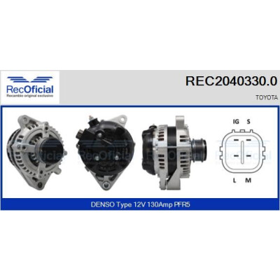 Alternatore RECOFICIAL REC2040330.0