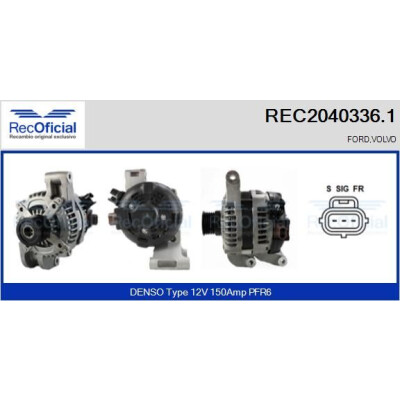 Alternatore RECOFICIAL REC2040336.1