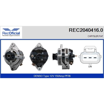 Alternatore RECOFICIAL REC2040416.0