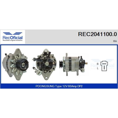 Alternatore RECOFICIAL REC2041100.0