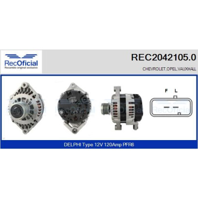 Alternatore RECOFICIAL REC2042105.0