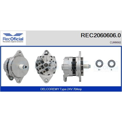 Alternatore RECOFICIAL REC2060606.0