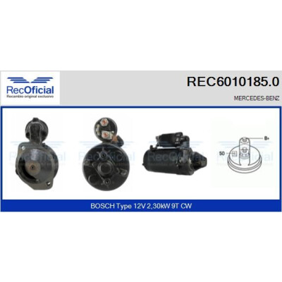 Motorino di avviamento RECOFFICIAL REC6010185.0