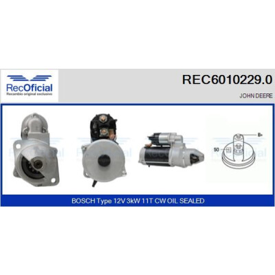 Motorino di avviamento RECOFICIAL REC6010229.0