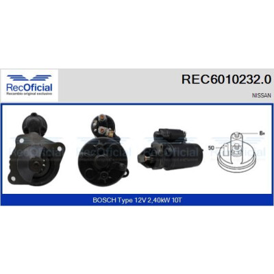 Motorino di avviamento RECOFICIAL REC6010232.0