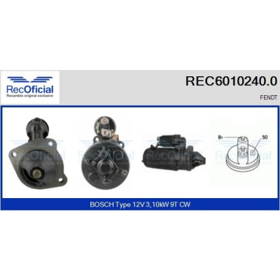 Motorino di avviamento RECOFICIAL REC6010240.0
