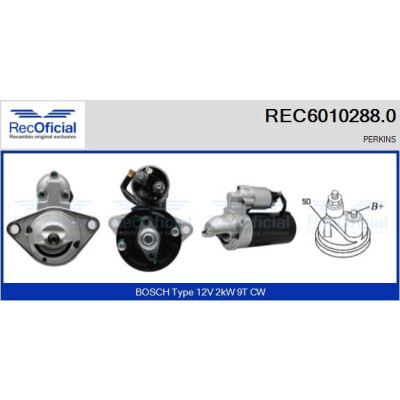 Motorino di avviamento RECOFFICIAL REC6010288.0