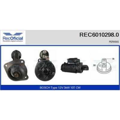 Motorino di avviamento RECOFICIAL REC6010298.0