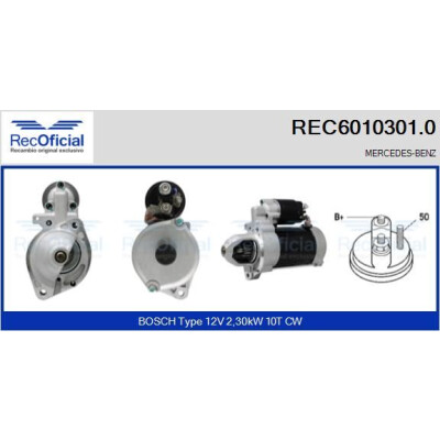 Motorino di avviamento RECOFICIAL REC6010301.0