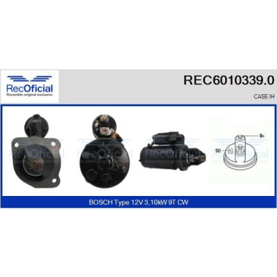 Motorino di avviamento RECOFICIAL REC6010339.0
