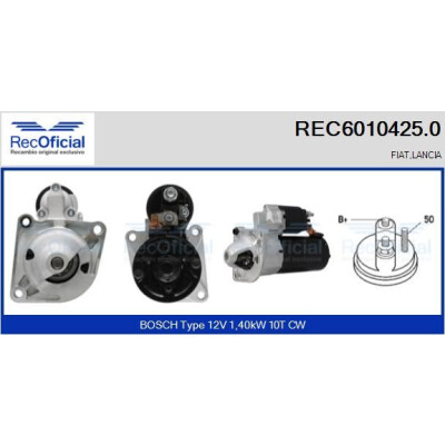Motorino di avviamento RECOFFICIAL REC6010425.0