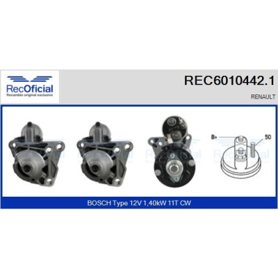 Motorino di avviamento RECOFICIAL REC6010442.1