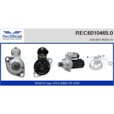 Motorino di avviamento RECOFICIAL REC6010465.0