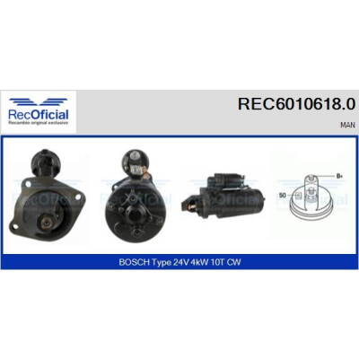 Motorino di avviamento RECOFFICIAL REC6010618.0